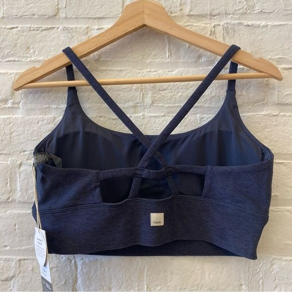 Vuori || Long Line Elevation Bra Midnight Heather Large NWT