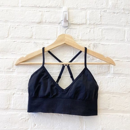 Lululemon || Ebb To Street Bra II Adjustable Straps Solid Black 8