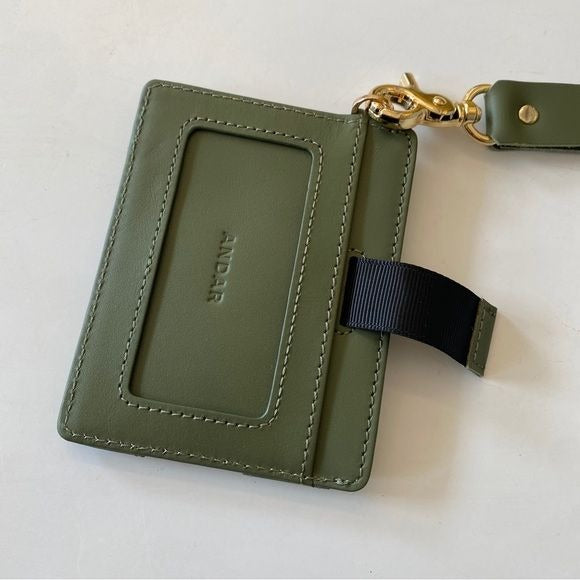 Andar || The Denner Wallet Card Holder Wristlet Olive Green