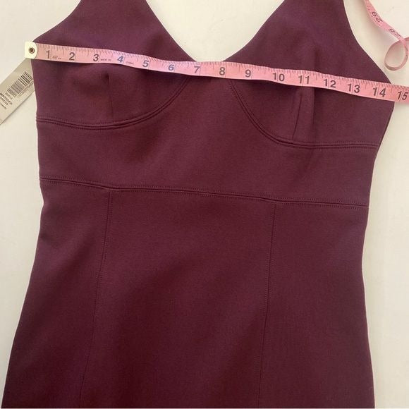 Aritzia || Babaton Marsden Dress Pencil Bodycon Burgundy Red 6 NWT