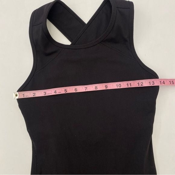 Lululemon || Picnic Play Dress Knot Midi Cross Open Back Black 6