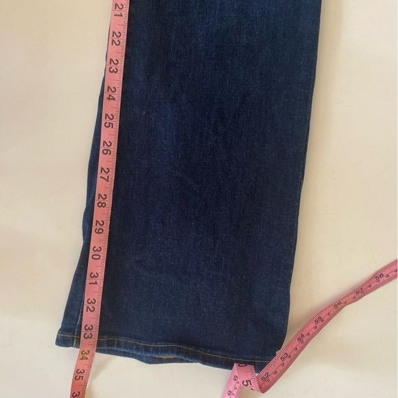 Madewell || Tall Skinny Flare Jeans in Colleton Wash Stretch Dark Blue 28T 28