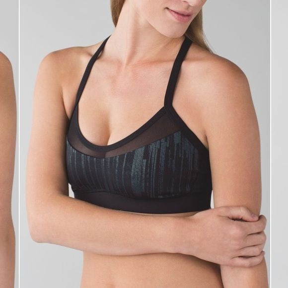 Lululemon || All You Need Bra Scratch Match Black Multi / Black Gray 4 ?