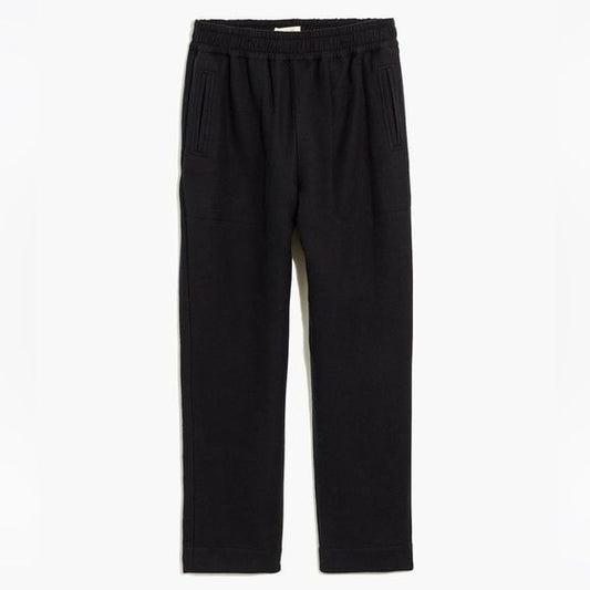 Madewell || Waffleback Pull-On High-Rise Tapered Pants Black XS