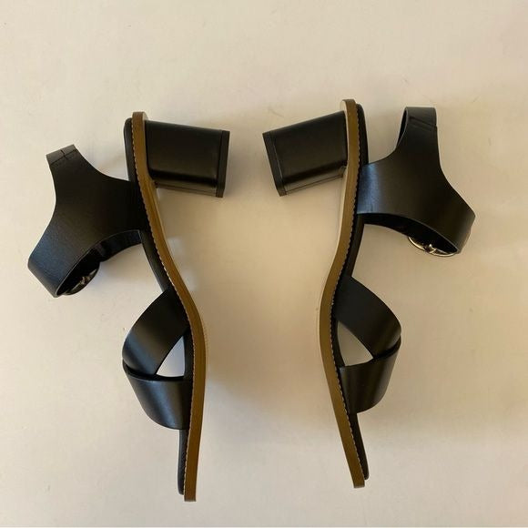 Everlane || The Italian Leather Buckle Heel Black 8