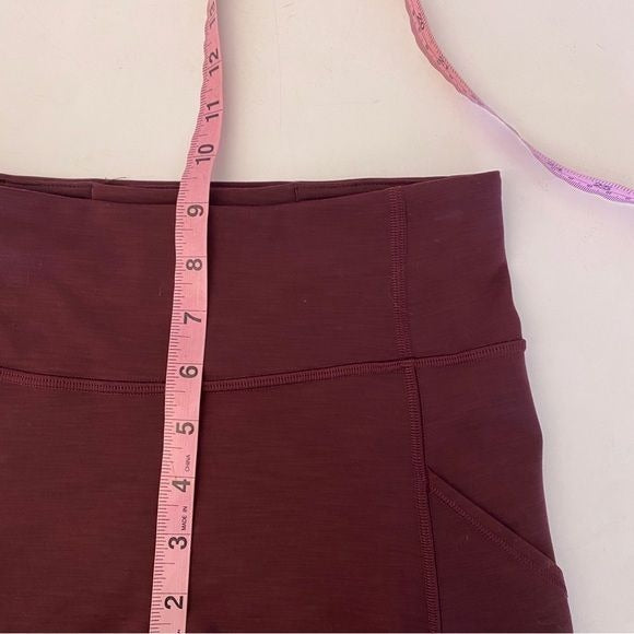 Lululemon || Invigorate High-Rise Tight 25" Heathered Cassis Burgundy 4