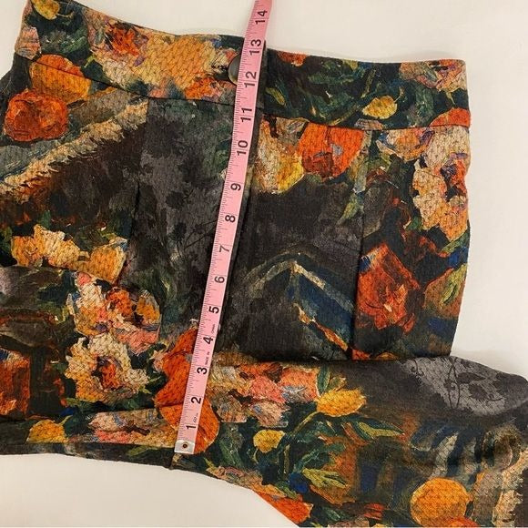 Anthropologie || Eva Franco Simone Watercolor Floral High Rise Trouser Small