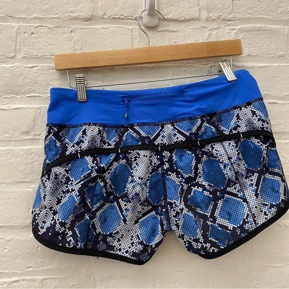 Lululemon || Speed Short Ziggy Snake Caspian Blue 6