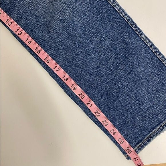 Good American || Good Curve Straight High Waist Denim Jeans Distressed 28 6