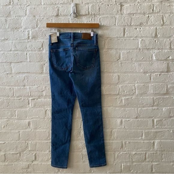 Madewell || 10" High-Rise Skinny Jeans in Dewitt Wash Blue 24P 24 Petite NWT