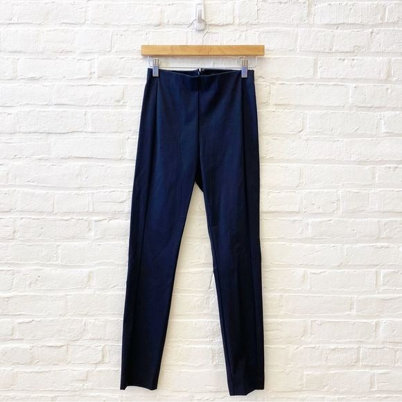 Theory || Navalane Neoteric Skinny Ankle Stretch Pant Corporate Work Navy 2