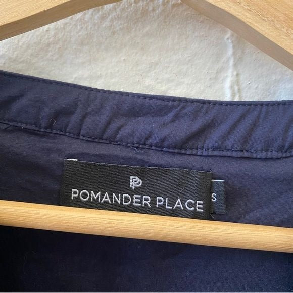 Tuckernuck || Pomander Place Cotton Poplin Kenzo Dress Navy Blue Small