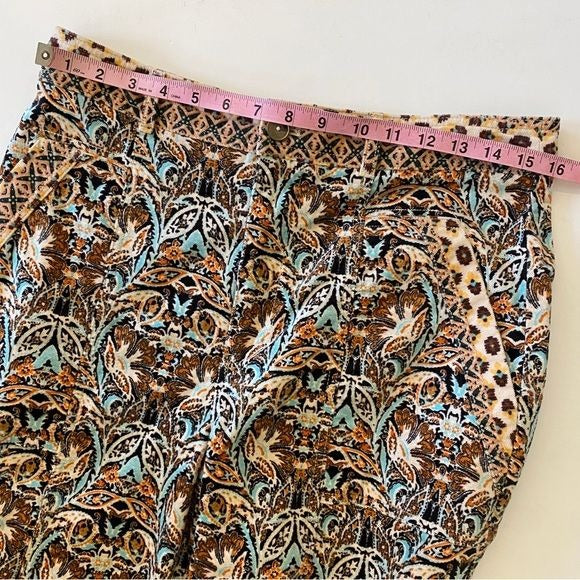 Anthropologie || Corduroy Barrel Pants Tapestry Print 10