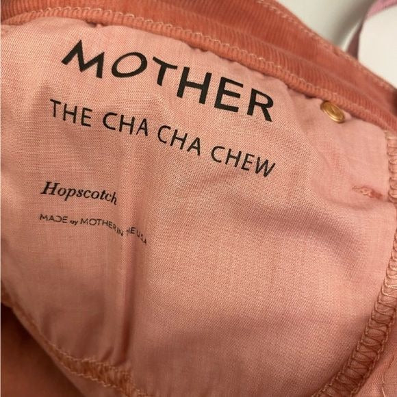 MOTHER || The Cha Cha Chew Corduroys Jeans Hopscotch Pink 28