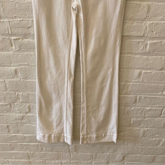 Anthropologie || Pilcro and the Letterpress High-Rise Bootcut Jeans White 26