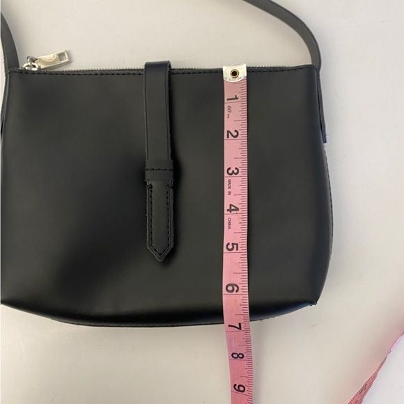 J. Crew || Parker Leather Crossbody Mini Bag Black