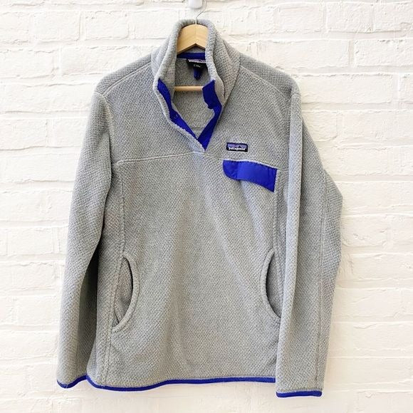 Patagonia || Re-tool Fleece Snap T Pullover Gray Large