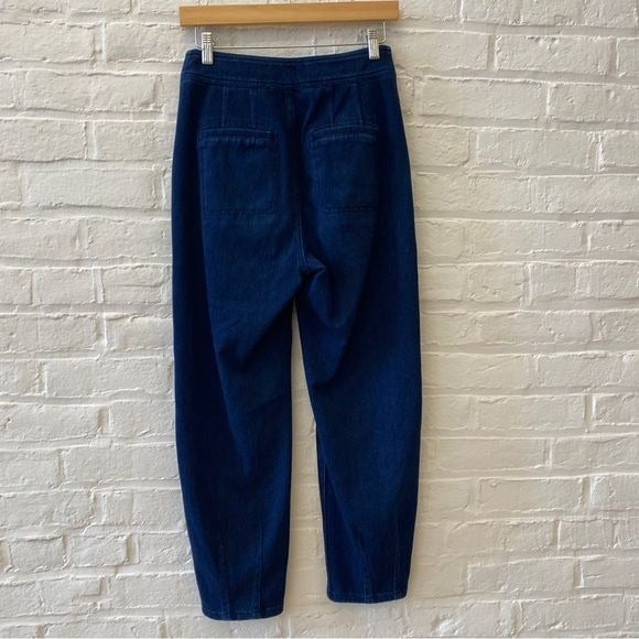 Anthropologie || Pilcro Ultra High-Rise Relaxed Jogger Jeans Dark Blue Wash 26