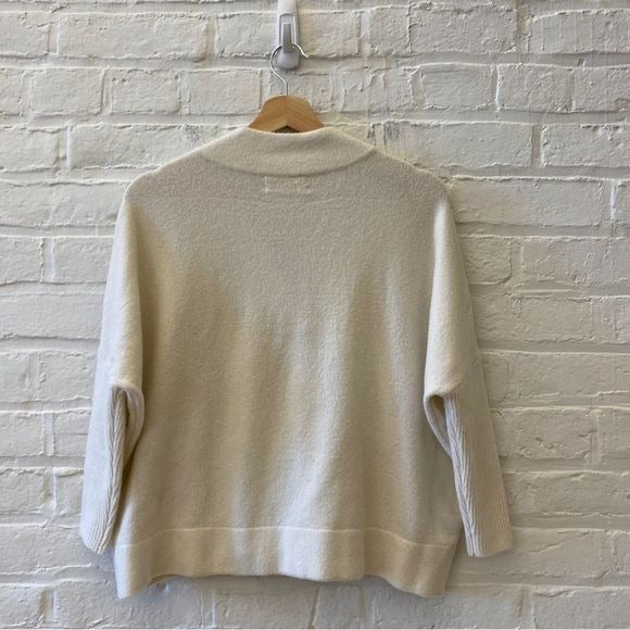 Anthropologie || Tianna V-Neck Oversized Dolman Sweater Ivory XXS