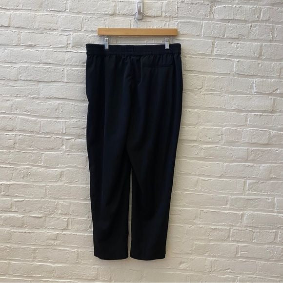 Everlane || The Italian GoWeave Black Wool Easy Pant Trouser Pull On Black 14