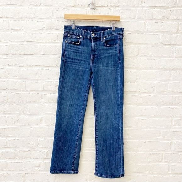 AYR || The Pop Straight Leg Ankle Jean in Laid Back Wash Blue 29