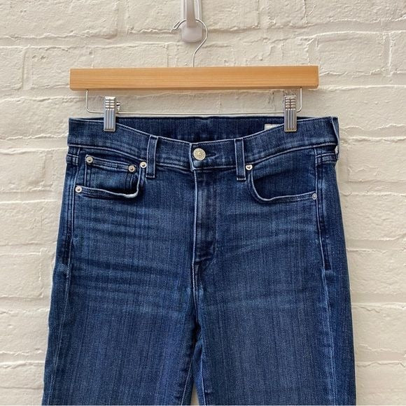 AYR || The Pop Straight Leg Ankle Jean in Laid Back Wash Blue 29