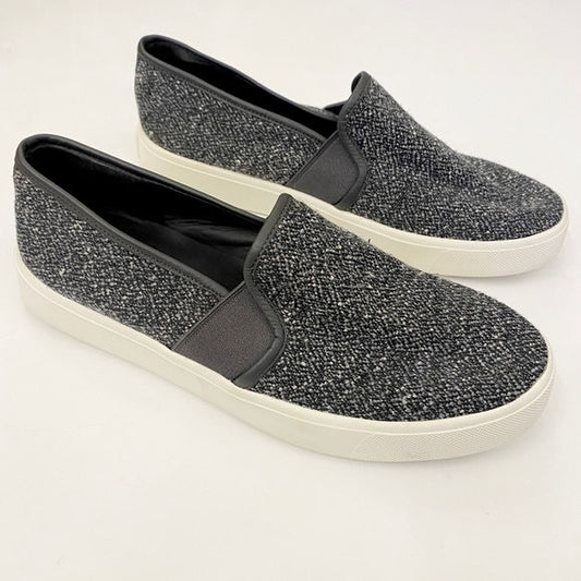 Vince || Blair Tweed Slip On Sneakers Low Top Gray 36 US 6