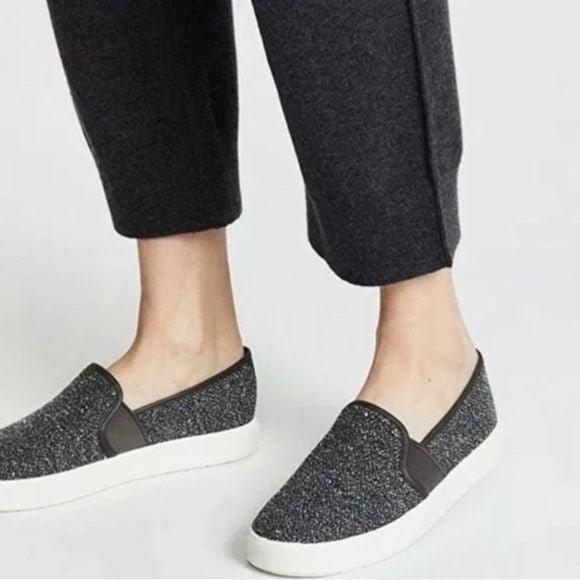 Vince || Blair Tweed Slip On Sneakers Low Top Gray 36 US 6