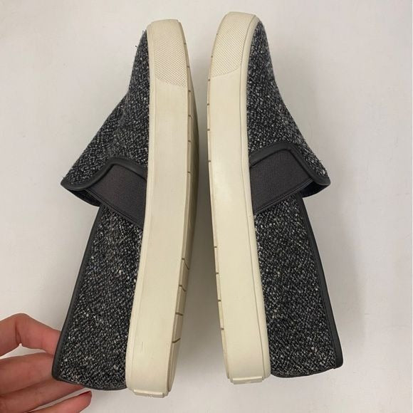 Vince || Blair Tweed Slip On Sneakers Low Top Gray 36 US 6