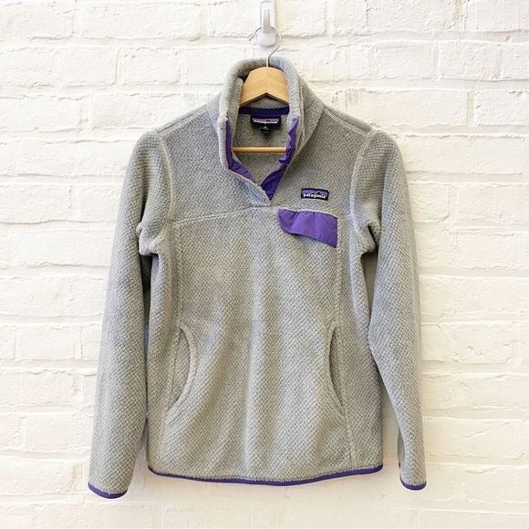 Patagonia || Re-tool Fleece Snap T Pullover Gray XS