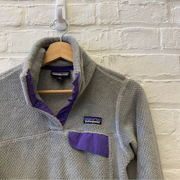 Patagonia || Re-tool Fleece Snap T Pullover Gray XS