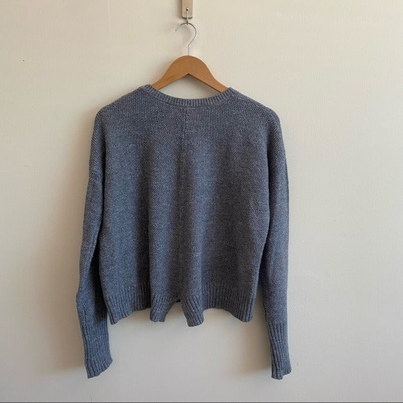 Crippen || Blue Marled Knit Crewneck Sweater Small