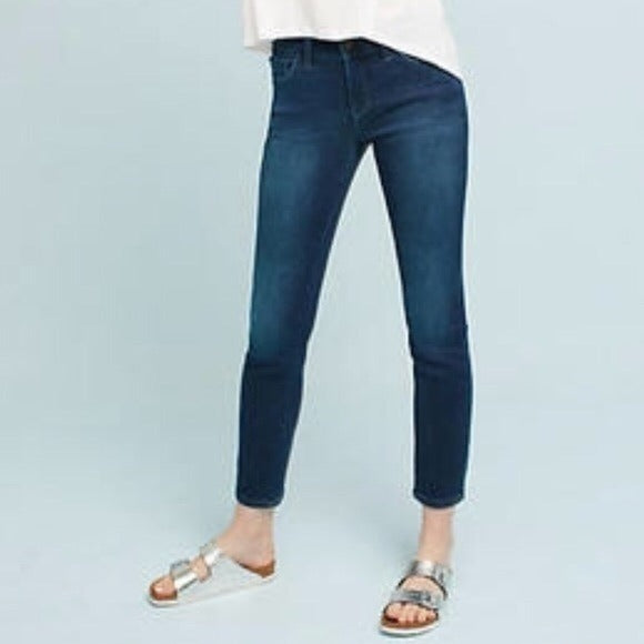 Anthropologie || Pilcro & the Letterpress Serif Skinny Ankle Jeans Blue 26