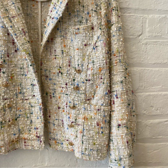 Dolce Cabo || Boucle Blazer Nobby Tweed Ivory + Multi Small