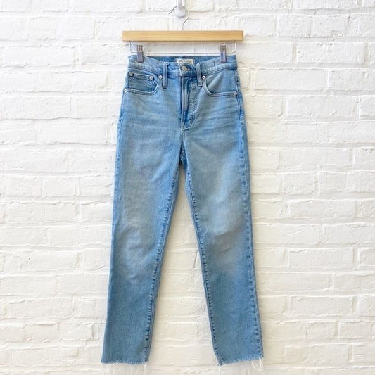 Madewell || Perfect Vintage Jean Light Wash Raw Hem 23