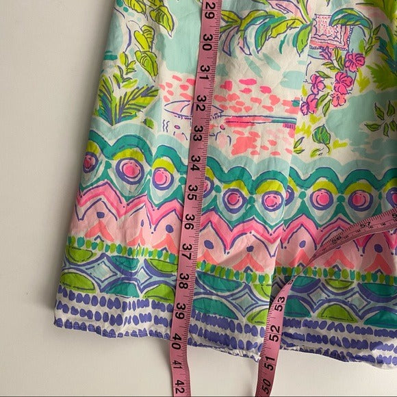 Lilly Pulitzer || Camille Dress Island Hopping Smocked Fit & Flare Small