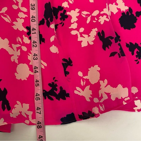 Tanya Taylor || Alannah Printed Midi Dress Hot Pink 6 NWT