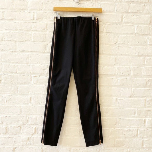 Rag & Bone || Chatel Skinny Side-Zip Pants Black + Rose Gold 4