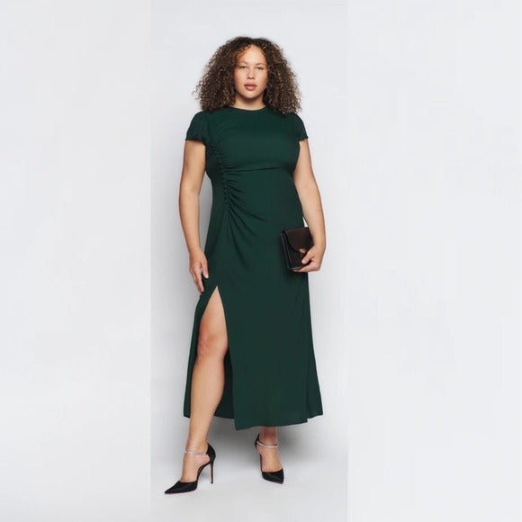 Reformation || Frasier Dress ES in Forest 20 NWT