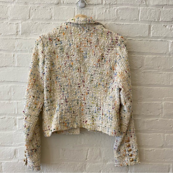 Dolce Cabo || Boucle Blazer Nobby Tweed Ivory + Multi Small