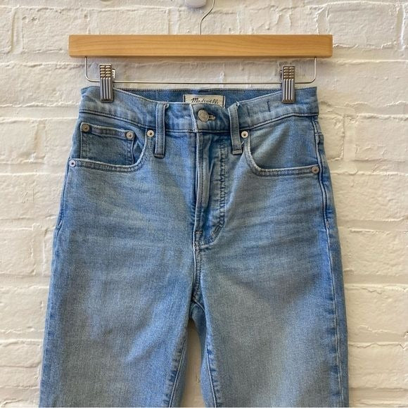 Madewell || Perfect Vintage Jean Light Wash Raw Hem 23