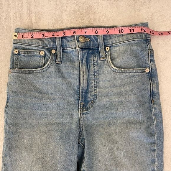 Madewell || Perfect Vintage Jean Light Wash Raw Hem 23