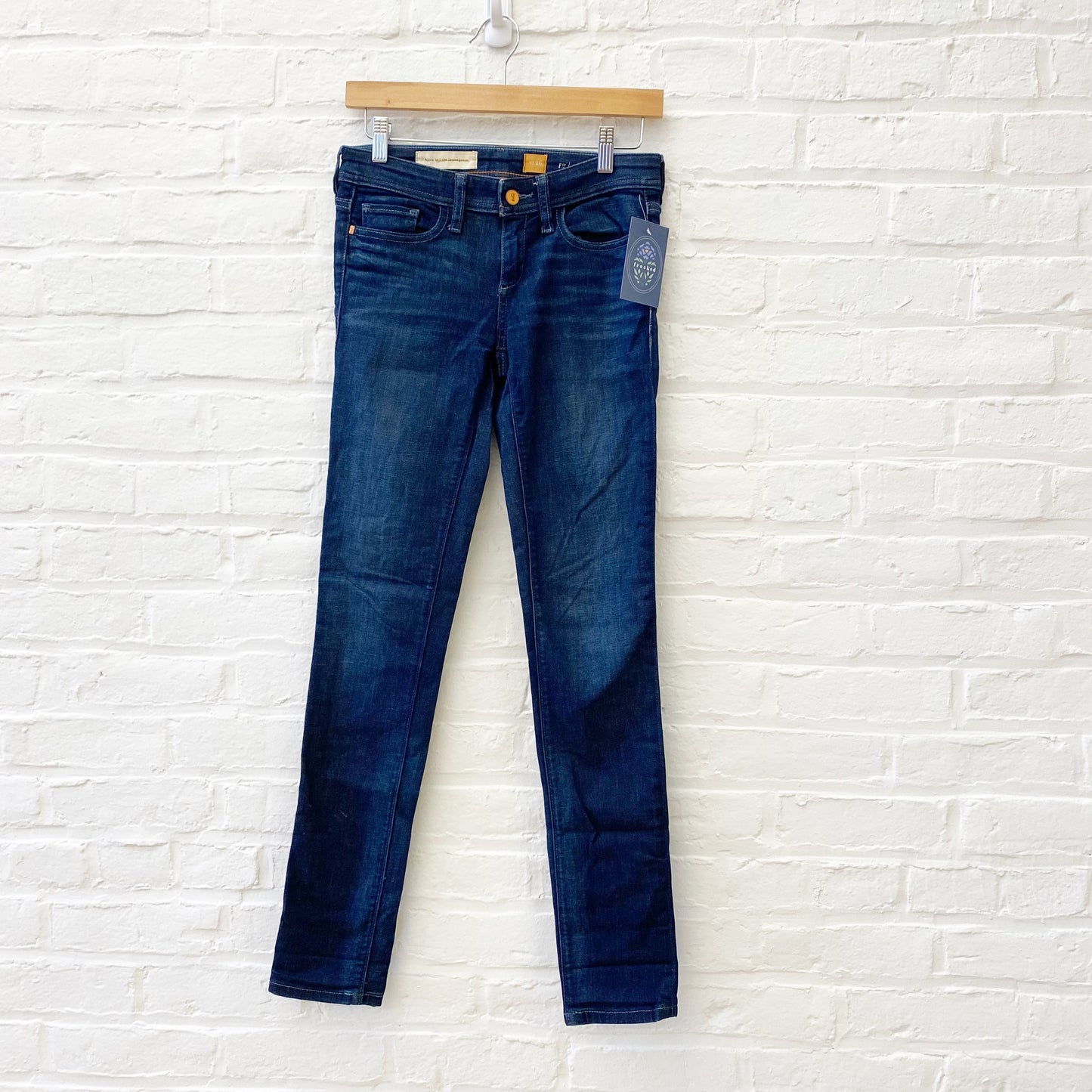 Anthropologie || Pilcro & the Letterpress Serif Skinny Ankle Jeans Blue 26